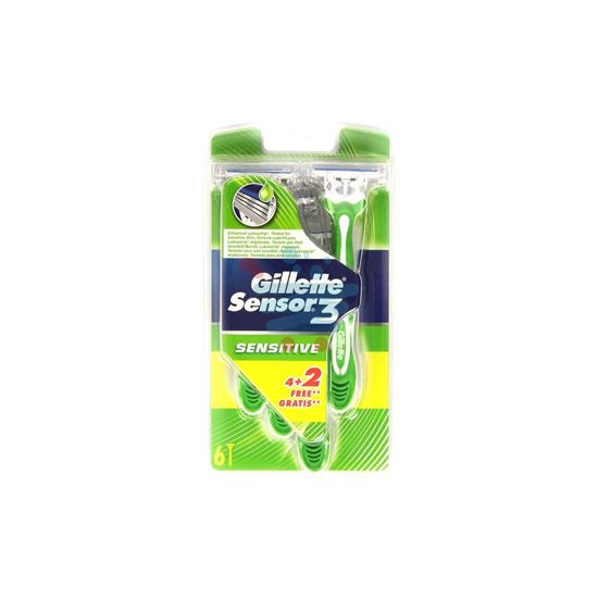 GILLETTE SENSOR3 SENSITIVE 6 PEZZI