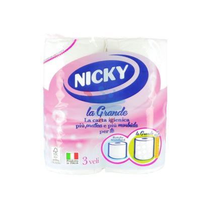 NICKY CARTA IGIENICA LA GRANDE 4 ROTOLI