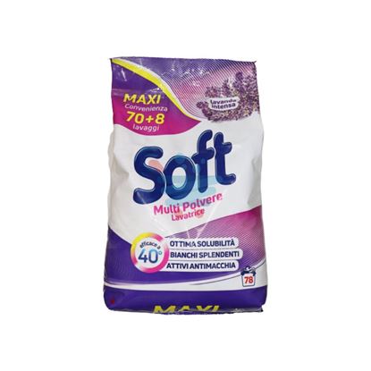SOFT DETERSIVO IN POLVERE PER LAVATRICE LAVANDA 78 MISURINI 5,538KG