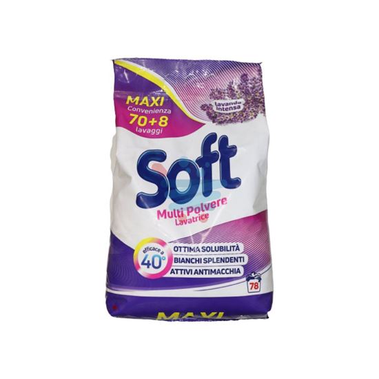 SOFT DETERSIVO LAVATRICE  RICARICA LAVANDA 70+8 MISURINI 5,538KG