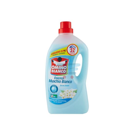 OMINO BIANCO DETERSIVO LAVATRICE LIQUIDO MUSCHIO 52 LAVAGGI 2600LT