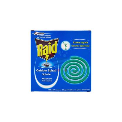 RAID OUTDOOR SPIRALI SPIRALE ANTIZANZARE 10 PEZZI