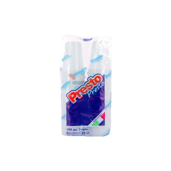 PRESTO PRESTO BICCHIERI ACQUA 200CC 100PZ