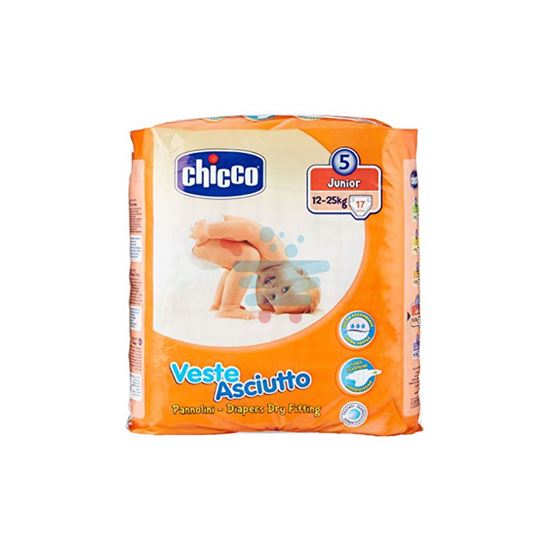 CHICCO PANNOLINI 5 MIS. JUNIOR 12-25KG 17PZ.