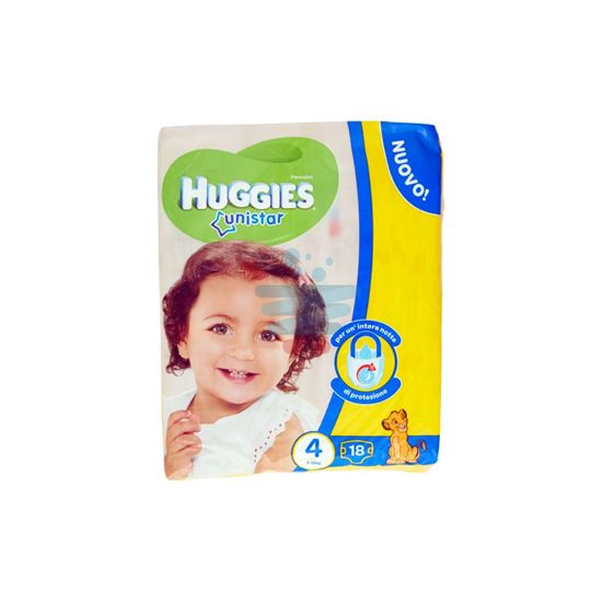 HUGGIES UNISTAR PANNOLINI 7-18 KG MISURA 4