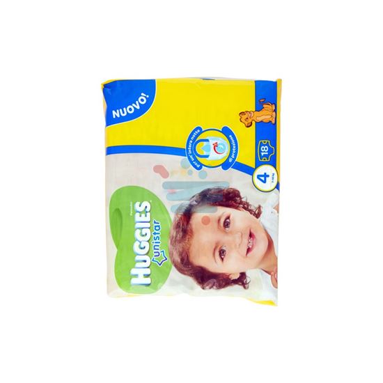 HUGGIES UNISTAR PANNOLINI 7-18 KG MISURA 4