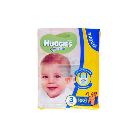 HUGGIES UNISTAR PANNOLINI 4-9 KG MISURA 3