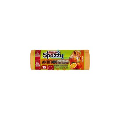 DOMOPAK SPAZZY SACCHETTI SPAZZATURA ARANCIA ANTIFORO