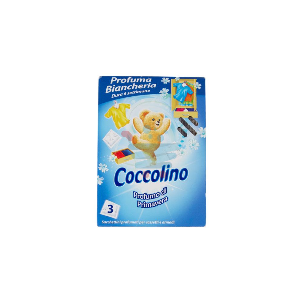 Coccolino Profuma Biancheria Profumo di Primavera Sacchettini profumati per  cassetti e armadi 3 pz ->