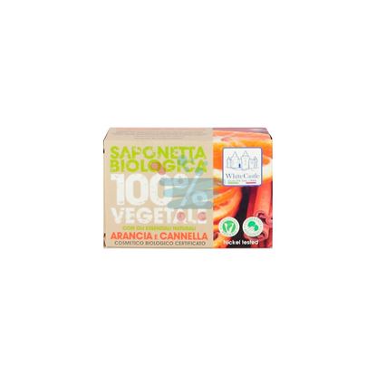 WHITE CASTLE SAPONE BIO VEGETALE ARANCIA E CANNELLA 125GR