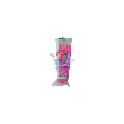 ARISTEA CUCCHIAI PLASTICA ROSA 20PZ