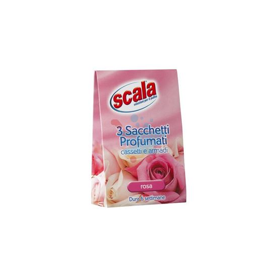 SCALA SACCHETTI DEODORANTE PROFUMATI ROSA 3PZ