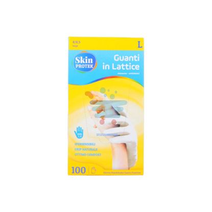 BERICA HYGIENE GUANTI SKIN PROTEK LATTICE TALCATI  MISURA L 100PZ