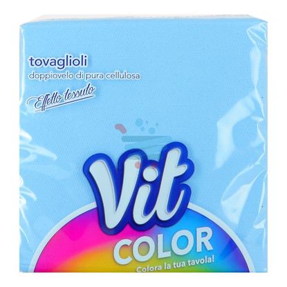 VIT TOVAGLIOLI DOPPIO VELO CELESTE 33x33CM