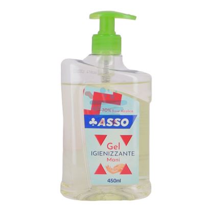 ASSO IGIENIZZANTE GEL MANI CON 70% DI ALCOOL 450ML