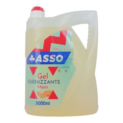 ASSO IGIENIZZANTE GEL MANI CON 70% DI ALCOOL 5 LT.