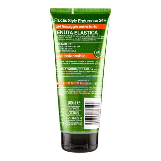 FRUCTIS STYLE ENDURANCE 24H GEL TENUTA ELASTICA EXTRA FORTE 04 200 ML