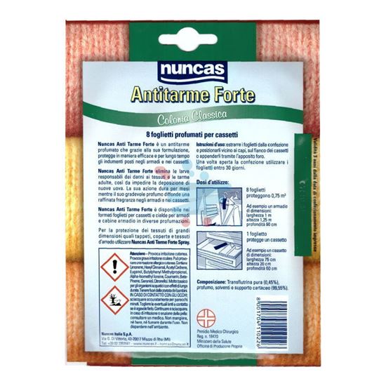 NUNCAS ANTITARME FORTE 8 FOGLI COLONIA