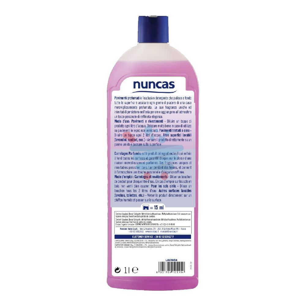 NUNCAS DETERGENTE PAVIMENTO PROFUMATO LAVANDA 1 LT.