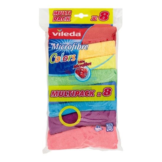 VILEDA PANNO MICROFIBRA COLORS 8 PEZZI