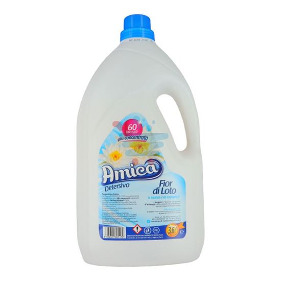 AMICA DETERSIVO LAVATRICE LIQUIDO FIOR DI LOTO 3600ML