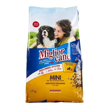 MIGLIOR CANE CROCCANTINI MINI MANZO SACCO 1,5KG