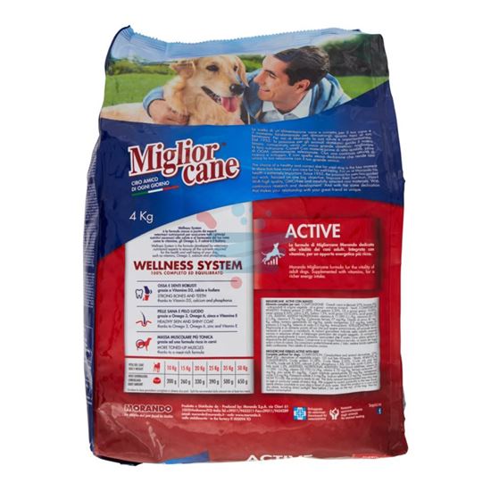 MIGLIOR CANE CROCCHETTE ACTIVE MANZO 4KG.