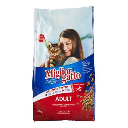 MIGLIOR GATTO CROCCANTINI MANZO/FEGATO 2KG.