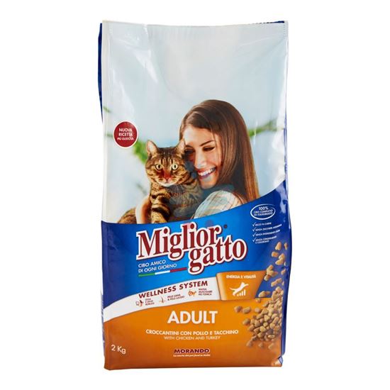 MIGLIOR GATTO CROCCANTINI  POLLO/TACCHINO 2 KG.