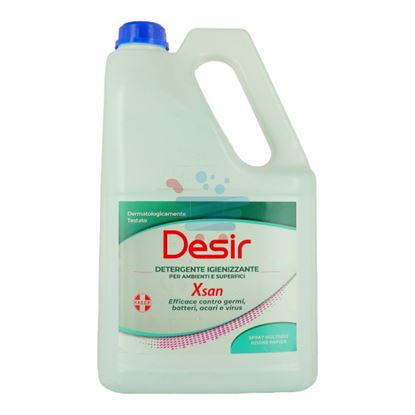 DESIR DETERGENTE IGIENIZZANTE AMBIENTI E SUPERFICI XSAN 5LT