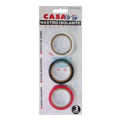 CASAVIP NASTRO ISOLANTE COLORATO 3 PEZZI