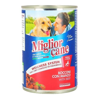 MIGLIOR CANE BOCCONI CON MANZO 405 GR