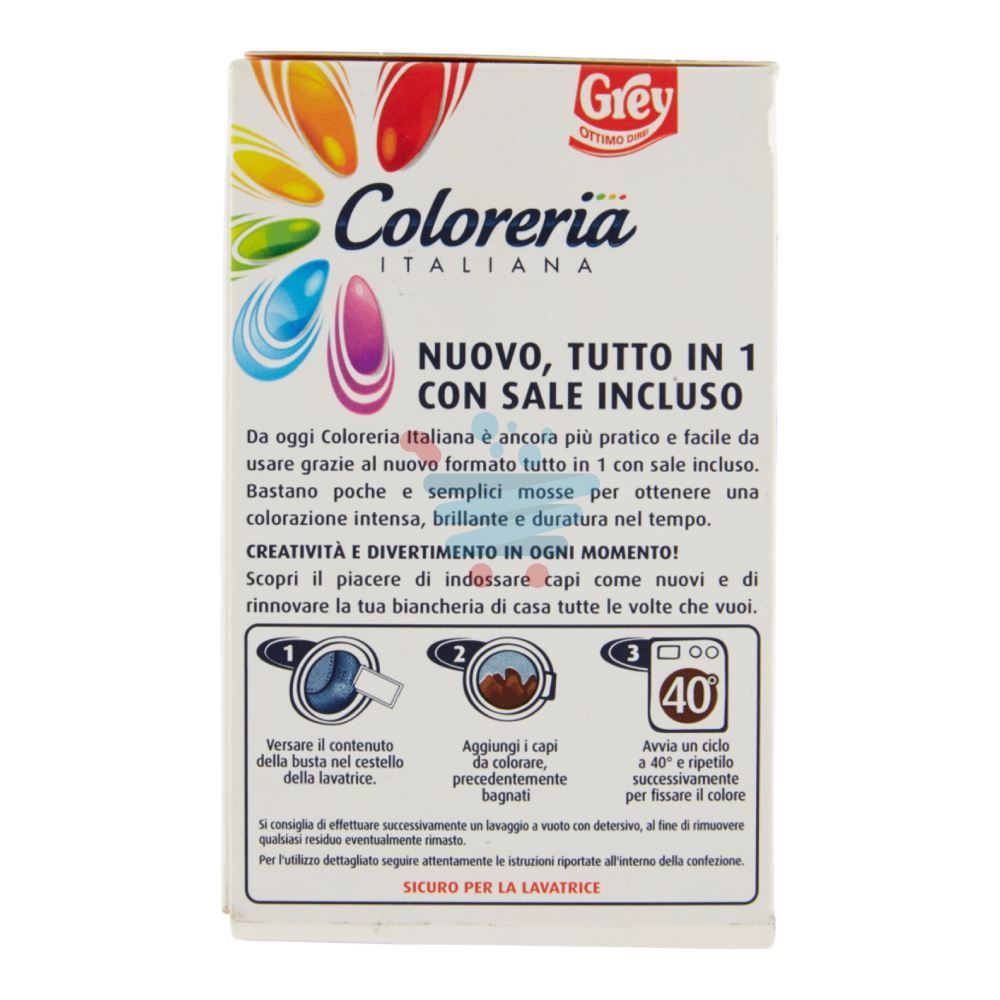 Coloreria Italiana colorante per tessuti Nero Intenso 350 gr