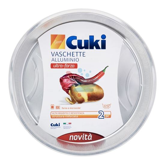 CUKI CUOCE VASCHETTE ALLUMINIO 10 PORZIONI 2 PEZZI