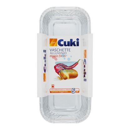 CUKI CUOCE VASCHETTE ALLUMINIO TIPO PLUMCAKE 5 PEZZI