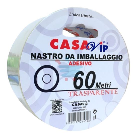 CASAVIP NASTRO IMBALLAGGIO TRASPARENTE 60MT