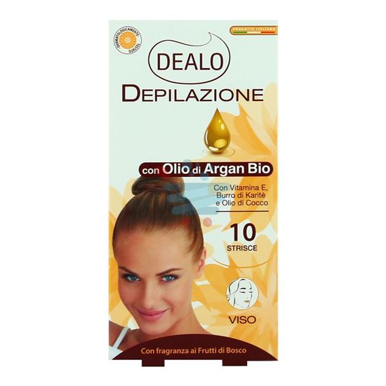 DEALO DEPILAZIONE STRISCE VISO 10PZ ARGAN