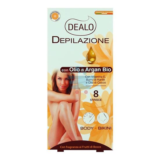 DEALO DEPILAZIONE STRISCIE BODY 8PZ ARGAN