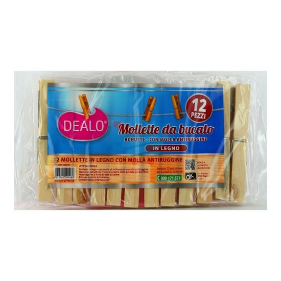 DEALO MOLLETTE LEGNO 12PZ