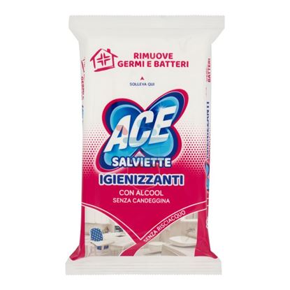 ACE SALVIETTE IGIENIZZANTI CON ALCOOL 40 PEZZI