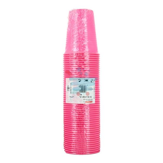 ARISTEA BICCHIERI PLASTICA FIESTA 200CC ROSA 50PZ