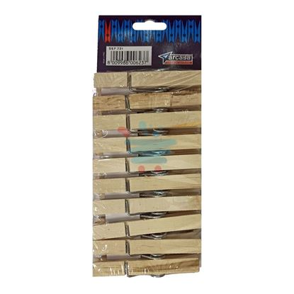 ARCASA PINZE LEGNO GIGANTI 20 PZ