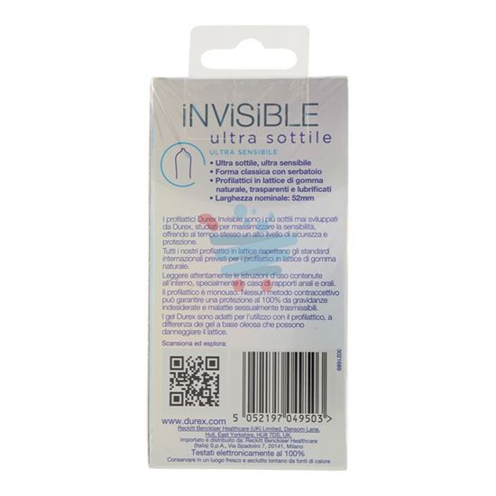 DUREX PROFILATTICI INVISIBLE 6 PEZZI