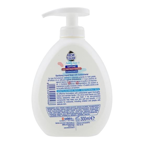 FRESH&CLEAN SAPONE LIQUIDO ANTIBATTERICO 300 ML