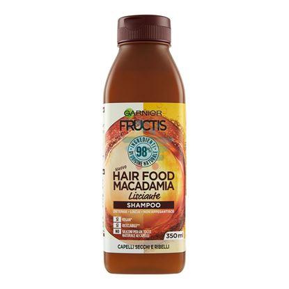 FRUCTIS HAIR FOOD SHAMPOO LISCIANTE MACADAMIA PER CAPELLI DA LISCIARE 350 ML