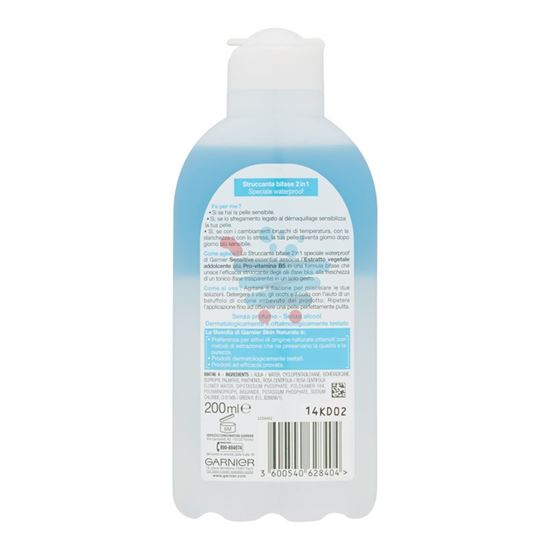 GARNIER SENSITIVE ESSENTIAL STRUCCANTE BIFASE 2IN1 200 ML