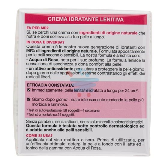 GARNIER IDRATANTE PRODIGIOSA CON ACQUA DI ROSA CREMA IDRATANTE LENITIVA PER PELLI SECCHE 50 ML