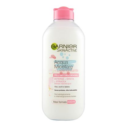 GARNIER ACQUA MICELLARE + LATTE IDRATANTE DETERGE IDRATA STRUCCA SENZA RISCIACQUO 400 ML