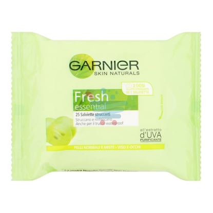 GARNIER FRESH SALVIETTE STRUCCANTI PER PELLI NORMALI O MISTE 25 PEZZI