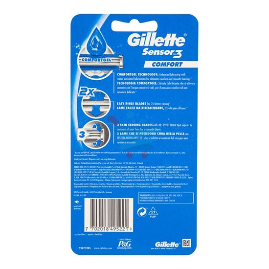 GILLETTE SENSOR3 RASOI CONFORT 5 PEZZI